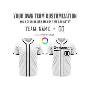 Offre Spéciale chemise de baseball raglan en polyester 100% vierge personnalisée/maillot de baseball personnalisé boutonné - Product Image 3