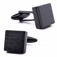 Gemelos personalizados en forma de cuadrado 3D, para hombre, regalo de negocios, amigo