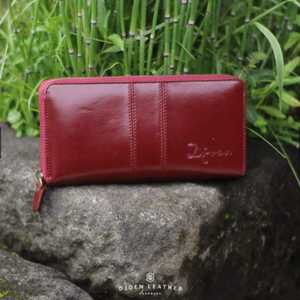 High Quality Full-Grain Leather <b>Wallet</b> Women <b>Zip</b> Around Clutch with Multi-Card Holder Design Elegant and Durable for Everyday - Product Image 1