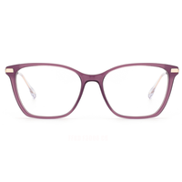Lunettes de vue FFRD prêtes à l'emploi pour hommes, monture en acétate surdimensionnée, verres tendance, style décoratif, modèle B 3008, pour tous les types de visage