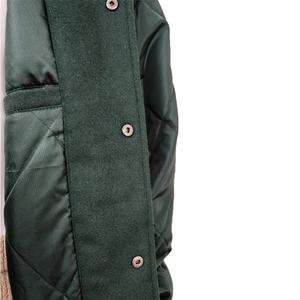 Vente en gros OEM ODM blousons aviateur pour hommes veste universitaire réversible pour hommes patchs de broderie manteaux d'extérieur en duvet imperméable - Product Image 4
