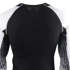 Maillots de compression unisexes respirants anti-UV extensibles dans 4 directions, 80 % polyester, 20 % élasthanne, pour BJJ, MMA et sports de combat - Product Image 6