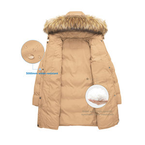 Vestes parka de créateur en gros à capuche OEM pour femmes, logo OEM, parka surdimensionnée, veste d'hiver en duvet pour femmes - Product Image 4