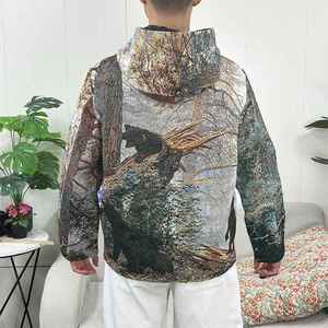 Sweat à capuche pour homme à col rond, design personnalisé, 100% coton, sweat à capuche en tapisserie d'hiver - Product Image 5