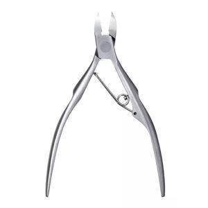 Pince à ongles en acier inoxydable de la meilleure qualité coupe-ongles incurvé en croissance conception de boucle pince à podiatrie à ressort outils pour les doigts - Product Image 1