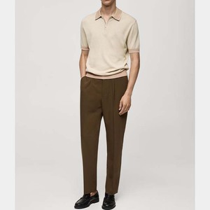 Vente en gros de polos bon marché pour hommes de haute qualité Polos décontractés avec logo personnalisé Polos de sport en coton à demi fermeture éclair de grande taille - Product Image 3