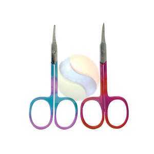 Ciseaux à cuticules de salon d'élite, super tranchants, pointe en forme de flèche, design multicolore, ciseaux à cuticules incurvés de luxe, ultra-tranchants, pointe en forme de flèche - Product Image 5