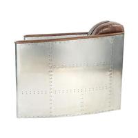 Canapé modulaire sectionnel moderne en cuir véritable marron de style européen pour salon et salle à manger