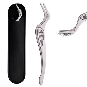 Stainless Steel matte Finish Lash Applicator Gold-Plated Stainless Steel with Precision Anti-Static Fiber Tip Private Labelling - Product Image 1