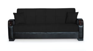 Canapé-lit en tissu moderne trois places avec rangement pour appartement - Pieds en métal durables et écologiques - Ensemble de canapés best-seller - Product Image 2