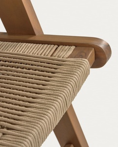 Chaise de salon en bois moderne personnalisable pour la maison ou l'hôtel/l'appartement nouveau style de chaise de loisirs tissée en corde de couleur - Product Image 3