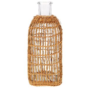 Macetas grandes de ratán hechas a mano de bambú de Metal más vendidas, macetas para interiores y exteriores, macetas altas para jardín, cesta de ratán - Product Image 1