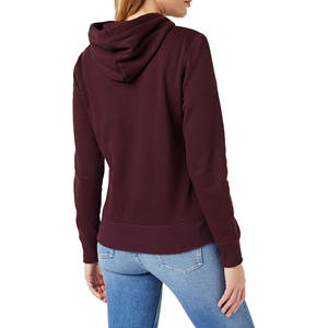 Sudadera con capucha bordada personalizada para mujer Sudadera de estilo callejero de gran tamaño de lana de algodón pesado para logotipo frontal de invierno - Product Image 3