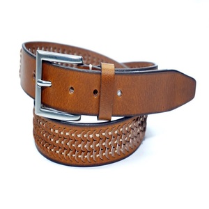 Cinturón informal de negocios de moda personalizado OEM para hombre cinturones de cuero genuino de vaca para hombre cinturón clásico con hebilla - Product Image 4