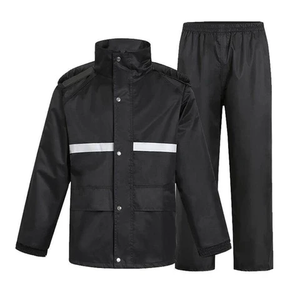 Veste de pluie de sécurité réfléchissante et légère pour hommes, imperméable haute visibilité en PVC et spandex, combinaison imperméable - Product Image 5