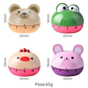 Temporizador Mecánico de Plástico ABS de 60 Minutos con Fácil Operación y Recordatorio de Tiempo en Forma de Rana Adorable para Cocinar - Product Image 6