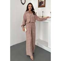 Ensemble chemise et pantalon en fourrure de vison - Vison