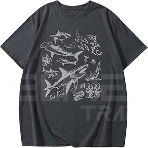 Nouveau meilleur 2025 poisson imprimé sur taille T-Shirts pour hommes demi manches microfibre hommes t-shirts col rond t-shirt pour adulte - Product Image 5