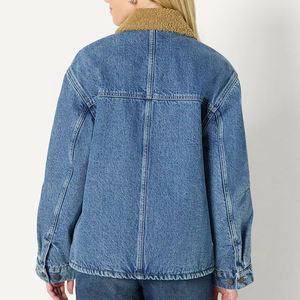 Veste en jean tendance, meilleur produit, pour vêtements pour femmes, texture lisse respirante, port confortable, veste en jean - Product Image 2