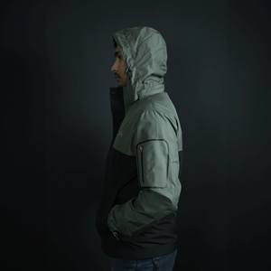 Navigate Soft Shell Chaqueta repelente al agua Invierno a prueba de viento Impermeable Stand Collar Cierre de cremallera Relleno de poliéster Ajuste holgado - Product Image 6