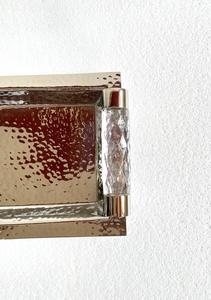 Plateau de rangement en acier inoxydable à prix abordable avec poignée en acrylique, plateau à thé de qualité supérieure pour le salon, la maison, l'hôtel, plateau de service - Product Image 2