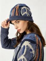 Bonnet Jacquard Unisexe Personnalisé avec Logo Brodé Motif Géométrique 100% Coton Respirant Imperméable Style Urbain Hiver