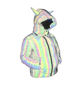 Chaqueta reflectante de nailon de poliéster 100% personalizable de alta calidad, cuello con capucha, logotipo frontal, procesamiento recubierto de tela de lona - Product Image 6