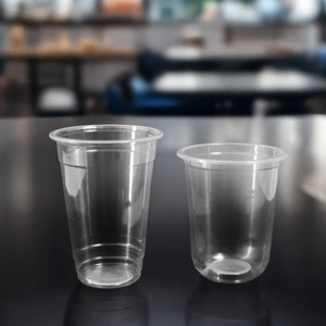 Quang Quan 95mm gobelets en plastique jetables 16oz/24oz tasse en PP Transparent pour boissons froides jus café thé - Product Image 4