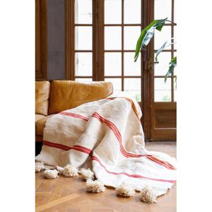 Manta Marroquí Hecha a Mano, Auténtica, Artesanal, Diseño Tribal, Suave, Tejida, Decoración para el Hogar, Regalo - Product Image 1