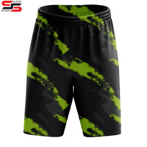 Vente en gros du fabricant Short en maille d'été pour hommes Beach Baggy Outdoor Respirant Dtg Print Gym Sports Basketball Mesh Shorts pour hommes - Product Image 3