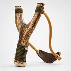 หนังสติ๊กทำมือพร้อมด้ามจับจากเขากวางธรรมชาติ งานฝีมือประณีต ดีไซน์ทนทาน ผลิตด้วยมือ เหมาะสำหรับกิจกรรมกลางแจ้ง ของสะสมตกแต่ง - Product Image 2