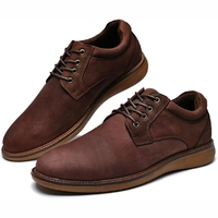 Nouveau 2025 vente en gros de chaussures en cuir d'hiver pour hommes antidérapantes élégantes de couleur unie