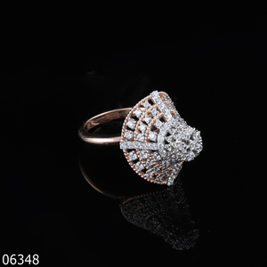 Anillo de Compromiso con Diamante Cultivado en Laboratorio D'VINS JEWELS, Oro Sólido de 14K, Chapado en Oro Rosa, Corte Brillante Redondo, Regalo para Mujer, Boda, Fiesta - Product Image 1