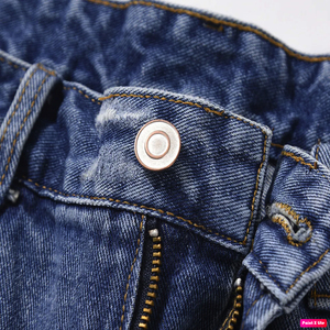 SENSEL SPORTS Short en jean déchiré et vieilli pour homme, coupe ample, délavé, style vintage, personnalisé, effet usé, style urbain - Product Image 5