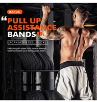 Bandes d'assistance multifonctionnelles pour tractions, élastiques d'exercice pour bras et poitrine, tube de résistance pour fitness