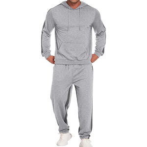 Venta al por mayor de calidad superior 100% algodón Tech Fleece transpirable chándal Sudadera con capucha con pantalones sueltos Unisex chándal gimnasio - Product Image 1