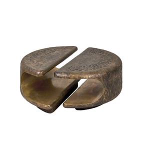 Table d'appoint ronde en métal au design exclusif, table basse de qualité antique, taille personnalisée, en aluminium et laiton - Product Image 1