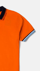 Logotipo personalizado de los hombres de manga corta informal para Polo camisa de secado rápido músculo ajuste 100% algodón estampado patrón de punto para Golf - Product Image 3