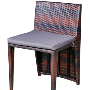 Juego de muebles de patio con marco de metal moderno de 3 piezas con sofá tejido de cuerda para el hogar, jardín, dormitorio, cocina, patio - Product Image 1