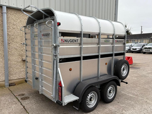 Remolque para Ganado 8 x 5 con Neumáticos Dobles, Remolque de Transporte de Animales Agrícolas Tipo Nugent con Rueda de Repuesto en venta a bajo precio - Product Image 2
