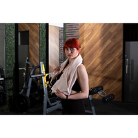 100% Baumwolle Sports Gym Fitness Yoga Handtuch mit Bank gefaltete Fixierung Weiches saugfähiges Schweißtuch 50x100 cm für Workout Training