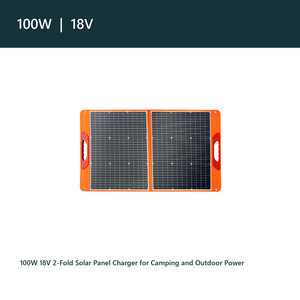 100W 18V 2-Fold <b>Solar</b> <b>Panel</b> Charger for Camping and Outdoor Power - Product Image 2