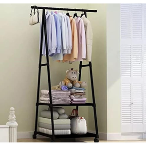 Moderno triangolare cappotto Stand in metallo e ferro da soggiorno mobili per la casa Hotel camera da letto e uso bagno - Product Image 1