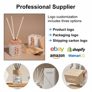 Set Regalo <span class=keywords><strong>di</strong></span> Lusso <span class=keywords><strong>con</strong></span> <span class=keywords><strong>Diffusore</strong></span> a Bastoncini e <span class=keywords><strong>Candela</strong></span> Profumata Rosa Selvatica e Oud 100ml per Regali Aziendali - Product Image 5