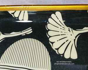 Assiettes de service design champignon en métal - Product Image 1