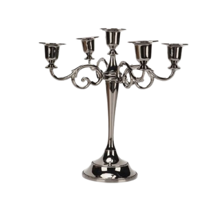 Candélabre de luxe en aluminium à 3/5 bras minimaliste mariage décor à la maison bougeoirs et centres de table de mariage - Product Image 3