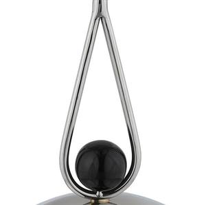 Brûleur d'encens en acier, best-seller, avec finition argent et or, design décoratif raffiné avec accents de boule sur le dessus et la base, design élégant - Product Image 3