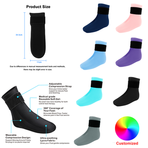 Adjustable Compression Foot <b>Sock</b> with Medical Grade Gel 34.5cm x 11cm Pain Relief for Cold Heat Therapy Customized Colors - Product Image 1