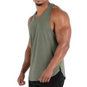 Camisetas sin mangas para hombre de punto de LICRA/algodón transpirable verano moda gimnasio Fitness desgaste más vendido nuevo diseño competitivo mejor precio - Product Image 5