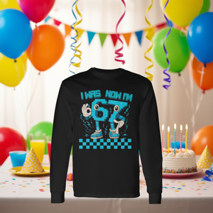 Maglietta a Maniche Lunghe per Ragazzi di 6 e 7 Anni 'Da 6 Anni Sono Diventato 7' per Feste di Compleanno, Abbigliamento Promozionale - Product Image 3